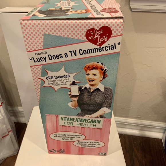 VTG Gemmy I Love Lucy Vitameatavegamin Pop Culture Series Animated Figure NEW! - Picture 9 of 16